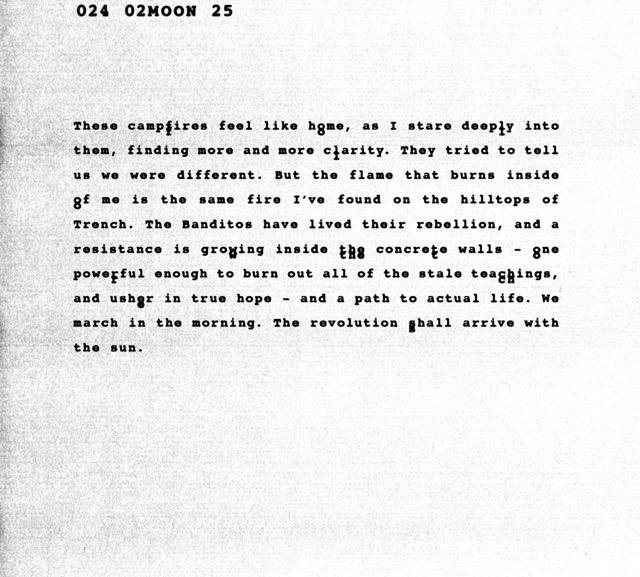 Alt text: Scan of typed journal page.